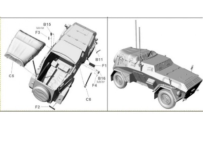 Niemiecki samochĂłd Pancerny Sd.Kfz 247 Ausf. B pĂłĹşna wersja - zdjÄ™cie 6