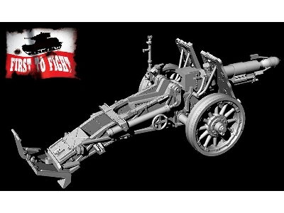 Ciężkie działo piechoty 15 cm sIG 33 z kołami drewnianymi i Stielgranate 42 - zdjęcie 3