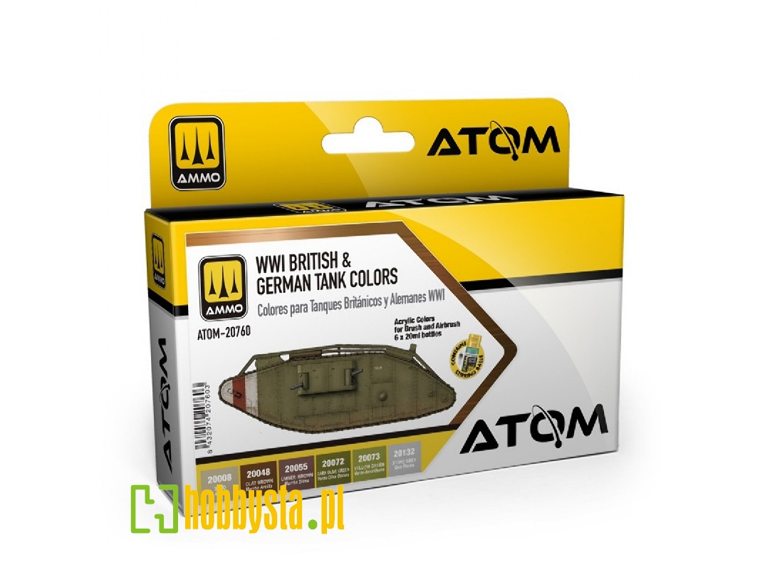 Atom-20760 British & German Wwi Colors Set - zdjęcie 1