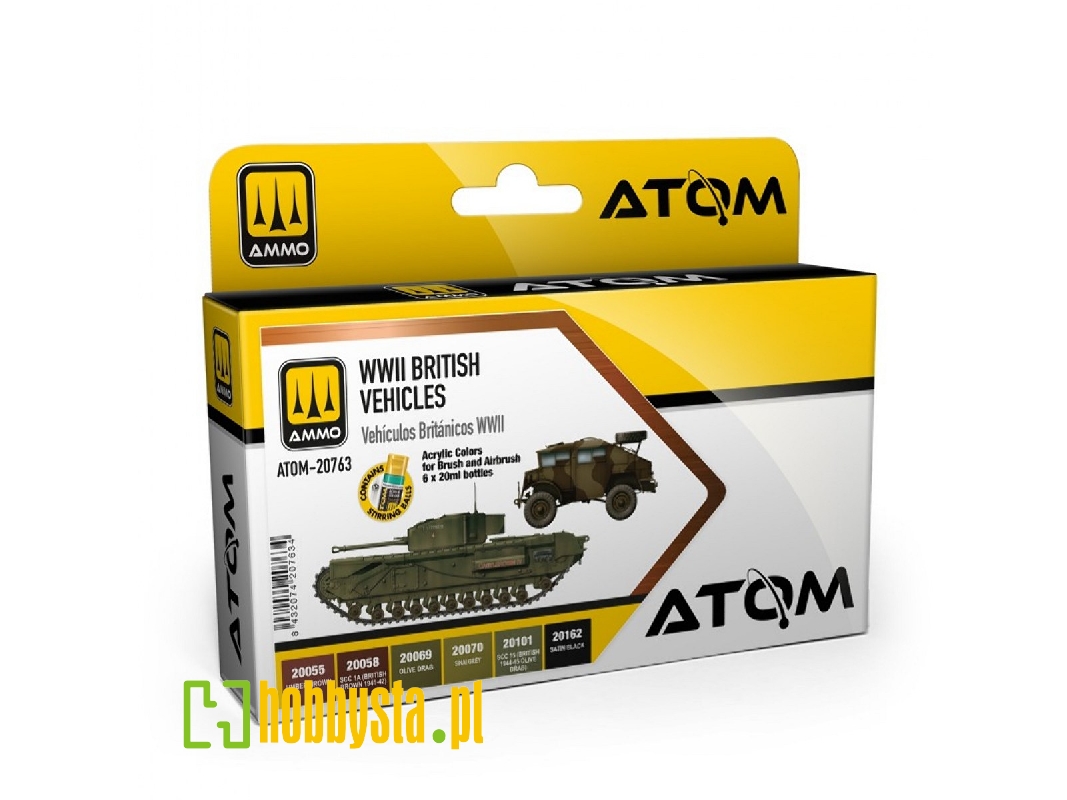 Atom-20763 Wwii British Vehicles Set - zdjęcie 1