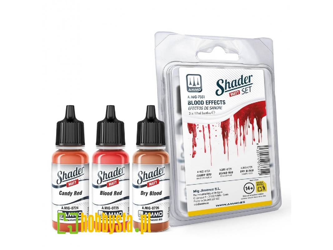 A.Mig-7331 Shader Set Matt - Blood Effects - zdjęcie 1