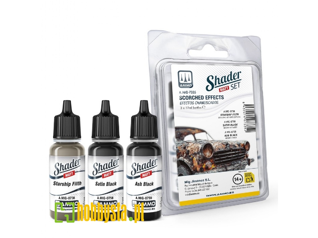 A.Mig-7335 Shader Set Matt - Scorched Effects - zdjęcie 1