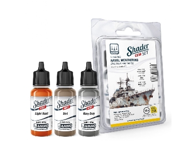 A.Mig-7338 Shader Set Matt - Naval Weathering - zdjęcie 1