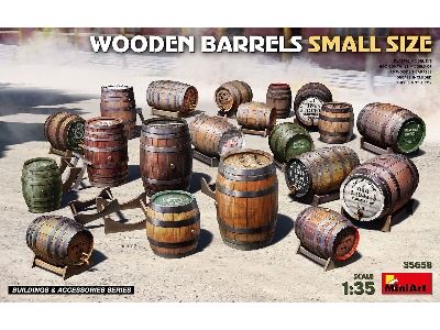 Wooden Barrels Small Size (20 Pcs) - zdjęcie 1