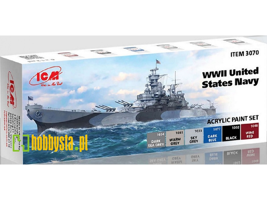 Acrylic Paint Set For WWII United States Navy - zdjęcie 1