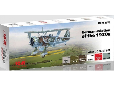 Acrylic Paint Set For German Aviation Of The 1930s - zdjęcie 1