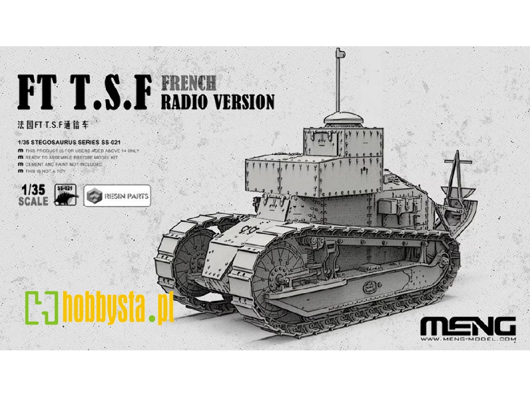 French Ft T.S.F - French Radio Version (Including Resin Parts) - zdjęcie 1