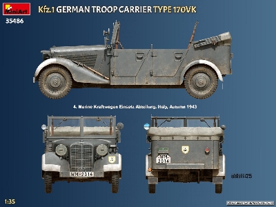 Kfz.1 German Troop Carrier Type 170vk - zdjęcie 2