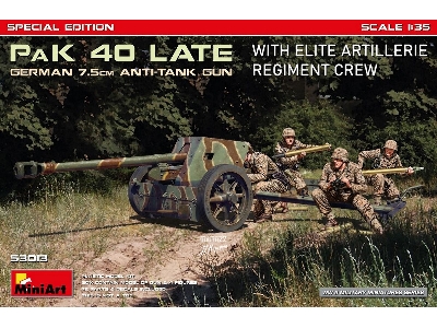 German 7.5 Pak 40 Late With Elite Artillerie Regiment Crew - Special Edition - zdjęcie 1