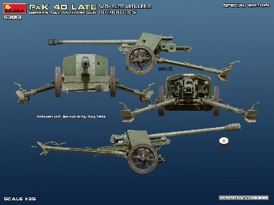 German 7.5 Pak 40 Late With Elite Artillerie Regiment Crew - Special Edition - zdjęcie 24
