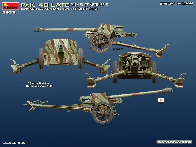 German 7.5 Pak 40 Late With Elite Artillerie Regiment Crew - Special Edition - zdjęcie 26