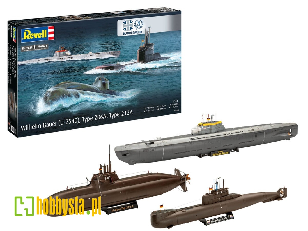 70 Years Of Bundeswehr: Wilhelm Bauer / Type 206 A And Type 212 A Submarine - zdjęcie 1