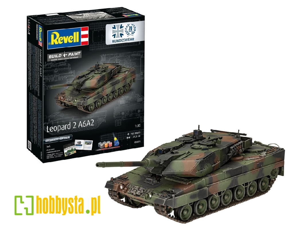 70 Years German Bundeswehr: Leopard 2a6a2 Exclusive Edition With Book - zdjęcie 1