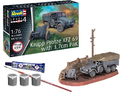 Krupp Protze Kfz 69 With 3,7 Cm Pak Starter Kit - zdjęcie 1