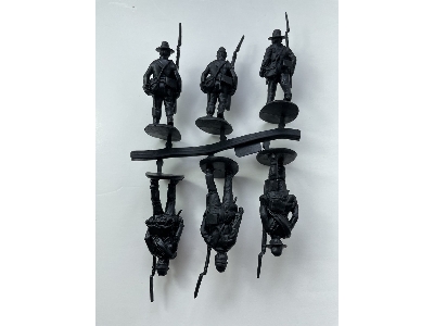 Confederate Infantry In "butternut Uniforms" Marching Set 2 - 18 Figures (American Civil War 1861-1865) - zdjęcie 2
