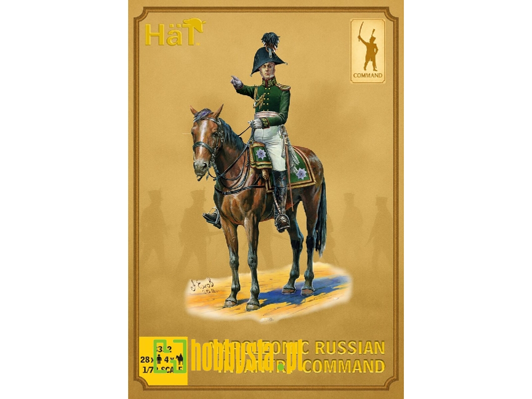Napoleonic Russian Infantry - Command (28 Figures) - zdjęcie 1