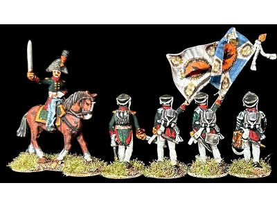 Napoleonic Russian Infantry - Command (28 Figures) - zdjęcie 2