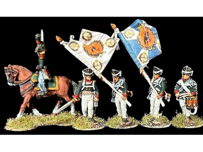 Napoleonic Russian Infantry - Command (28 Figures) - zdjęcie 3
