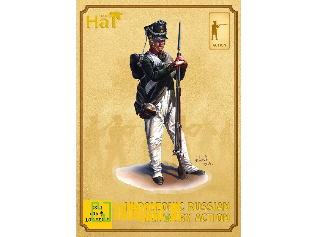Napoleonic Russian Infantry - Action (40 Figures) - zdjęcie 1