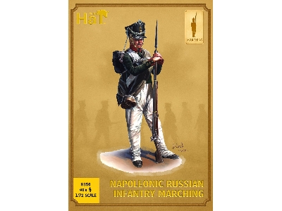 Napoleonic Wars Russian Infantry - Marching (40 Figures) - zdjęcie 1