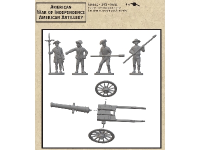 American War Of Independence - American Artillery (4 Cannons And Crew) - zdjęcie 2