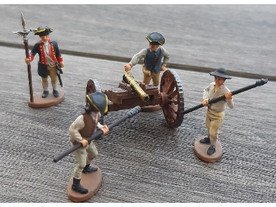 American War Of Independence - American Artillery (4 Cannons And Crew) - zdjęcie 4
