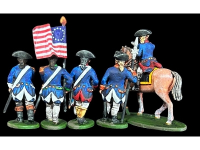 American War Of Independece - American Infantry Command (28 Figures) - zdjęcie 3