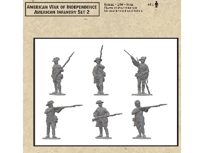 American War Of Independece - American Infantry Set 2 (40 Figures) - zdjęcie 6
