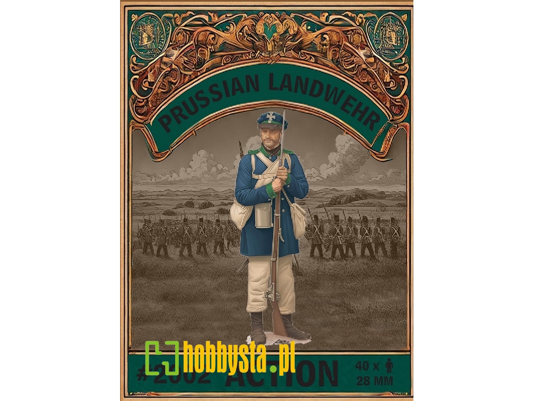 Napoleonic Prussian Landwehr (Action / 40 Figures) - zdjęcie 1