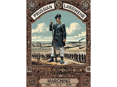 Napoleonic Prussian Landwehr (Marching / 40 Figures) - zdjęcie 1