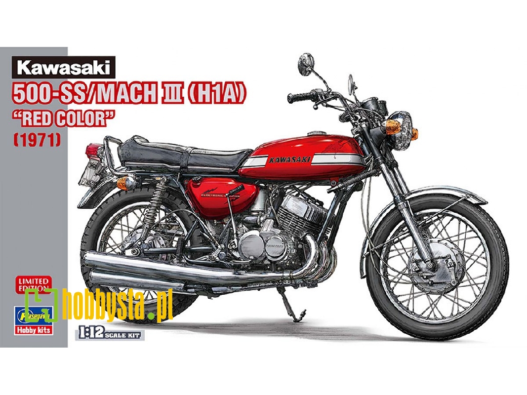 Kawasaki 500-ss/Mach Iii (H1a) Red Color (1971) - zdjęcie 1