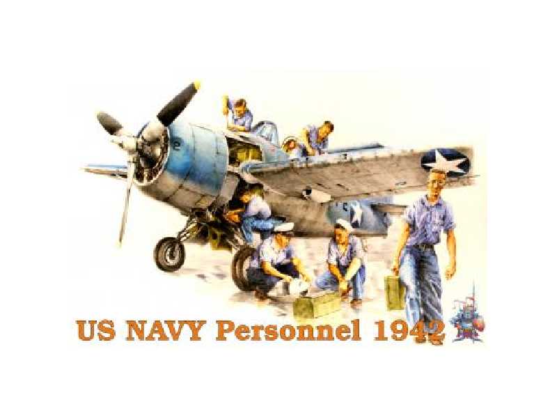 US NAVY Personnel 1942 1/48 - figurki - zdjęcie 1 US NAVY Personnel 1942 1/48 - figurki - zdjęcie 1