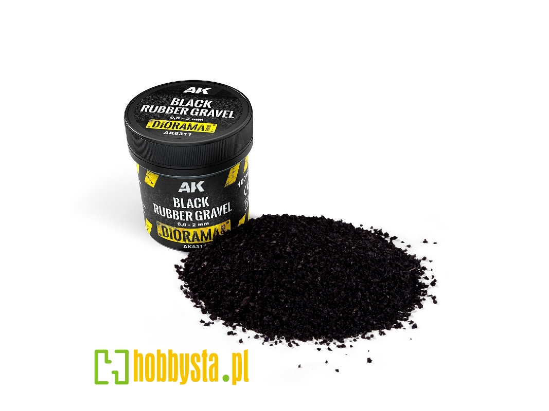 Black Rubber Gravel 0,8-2 Mm - zdjęcie 1
