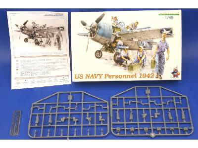  US NAVY Personnel 1942 1/48 - figurki - zdjęcie 2