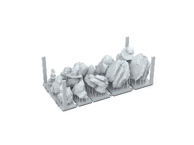 Rocks & Tors - Basing Bits (3d-printed / 12 Pcs) - zdjęcie 3