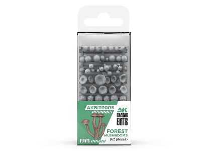 Forest Mushrooms - Basing Bits (3d-printed / 63 Pcs) - zdjęcie 1