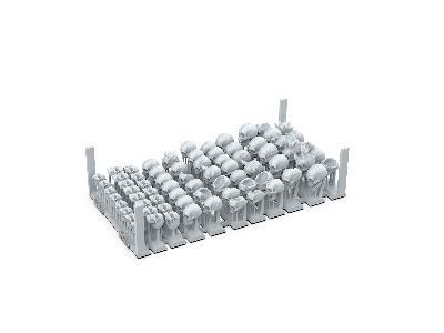 Skulls - Basing Bits (3d-printed / 72 Pcs) - zdjęcie 3