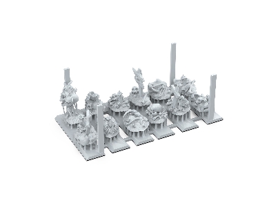 Bones Remains - Basing Bits (3d-printed / 12 Pcs) - zdjęcie 3