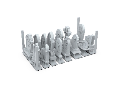Tombstones - Basing Bits (3d-printed / 14 Pcs) - zdjęcie 3