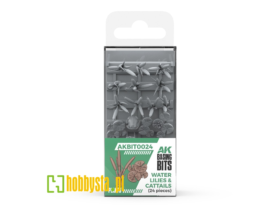 Water Lilies & Cattails (3d-printed / 24 Pcs) - zdjęcie 1
