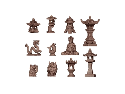 Japanese Scenery (3d-printed / 11 Pcs) - zdjęcie 2