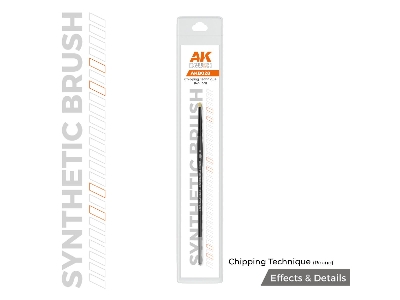 Ak Synthetic Brush - Chipping Technique (Round) - zdjęcie 1