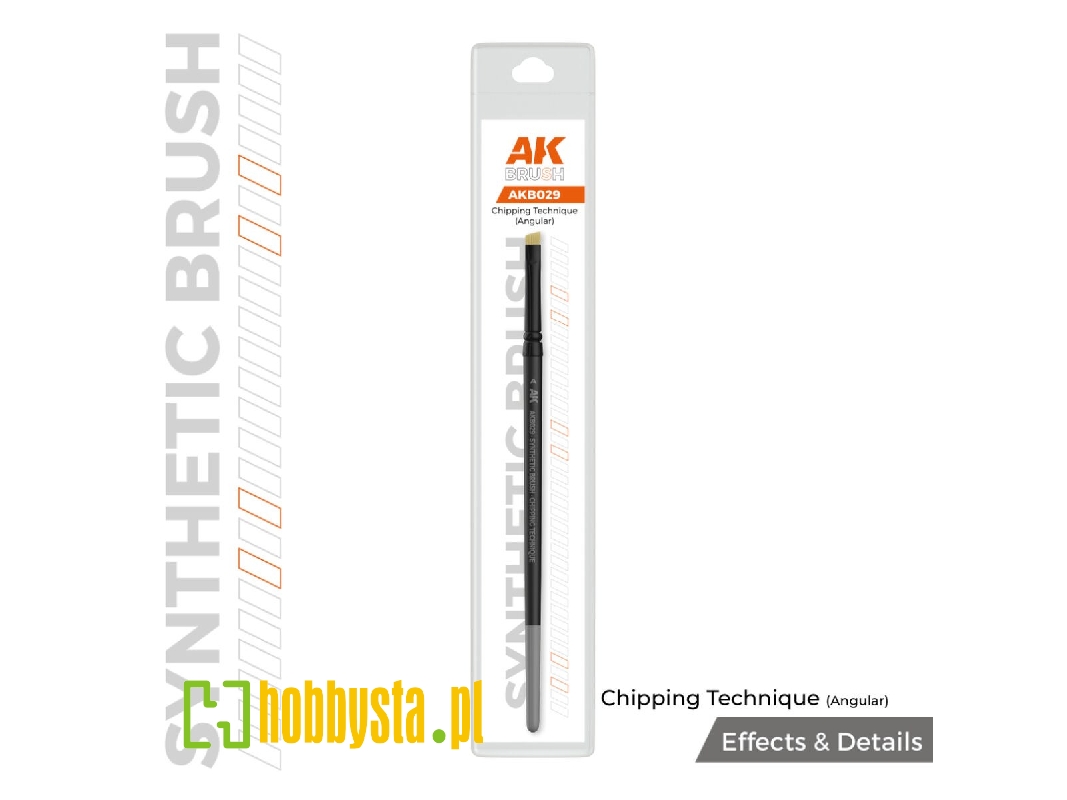 Ak Synthetic Brush - Chipping Technique (Angular) - zdjęcie 1