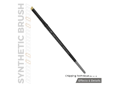 Ak Synthetic Brush - Chipping Technique (Angular) - zdjęcie 2