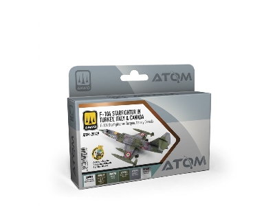 Atom-20929 F-104 Starfighter In Turkey, Italy & Canada Set - zdjęcie 1