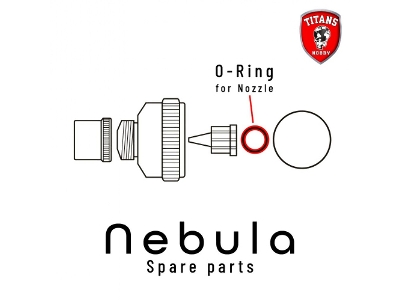 O-ring For Nozzle For Nebula Airbrush (Part 4) - zdjęcie 1
