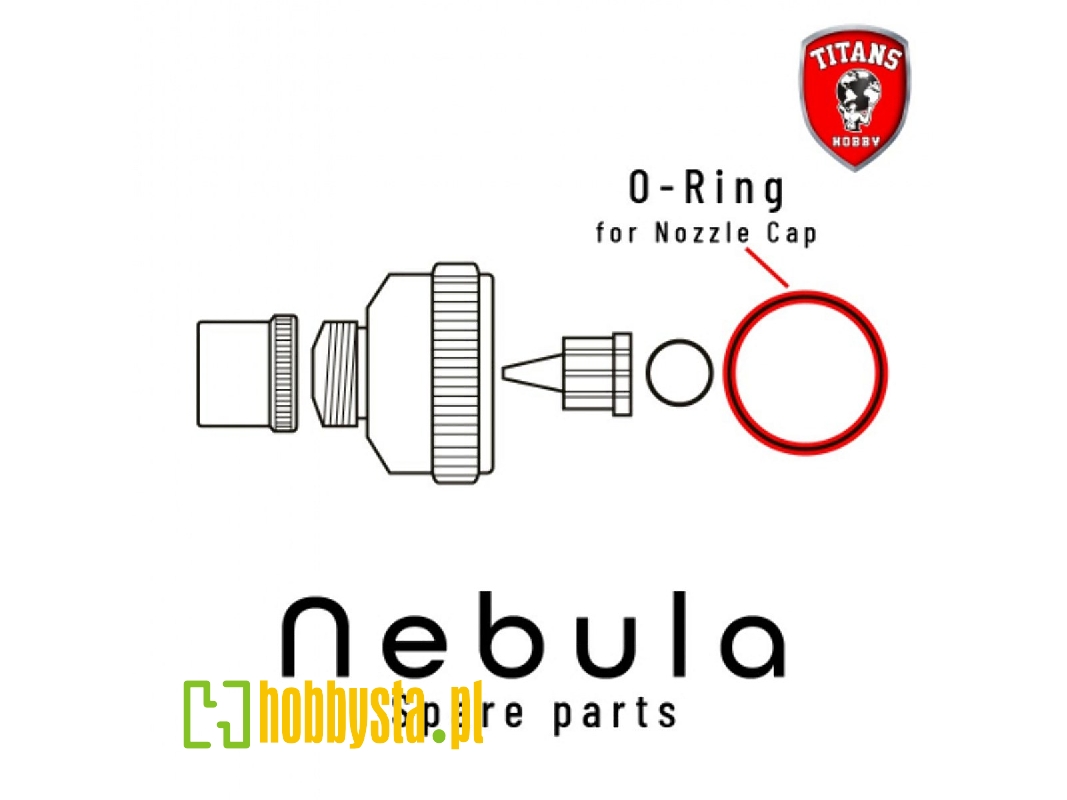 O-ring For Nozzle Cap For Nebula Airbrush (Part 5) - zdjęcie 1