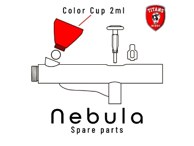 Color Cup 2 Ml For Nebula Airbrush (Part 7) - zdjęcie 1