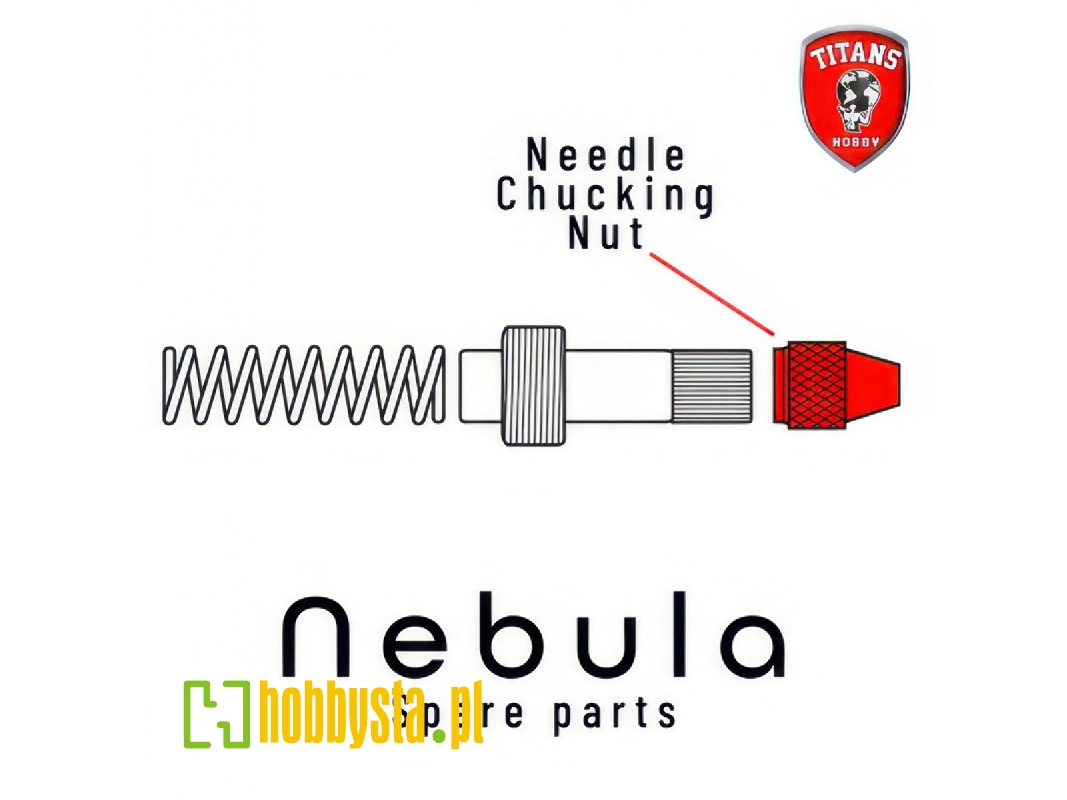 Needle Chucking Nut For Nebula Airbrush (Part 16) - zdjęcie 1