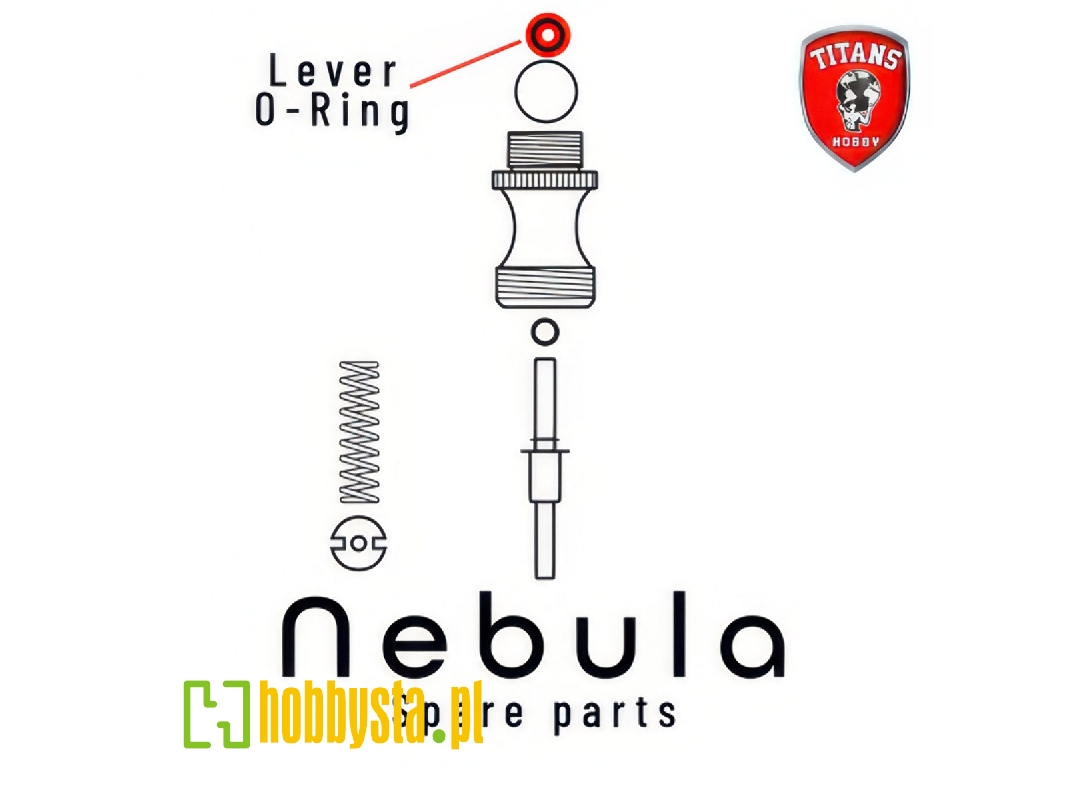 Lever O-ring For Nebula Airbrush (Part 21) - zdjęcie 1